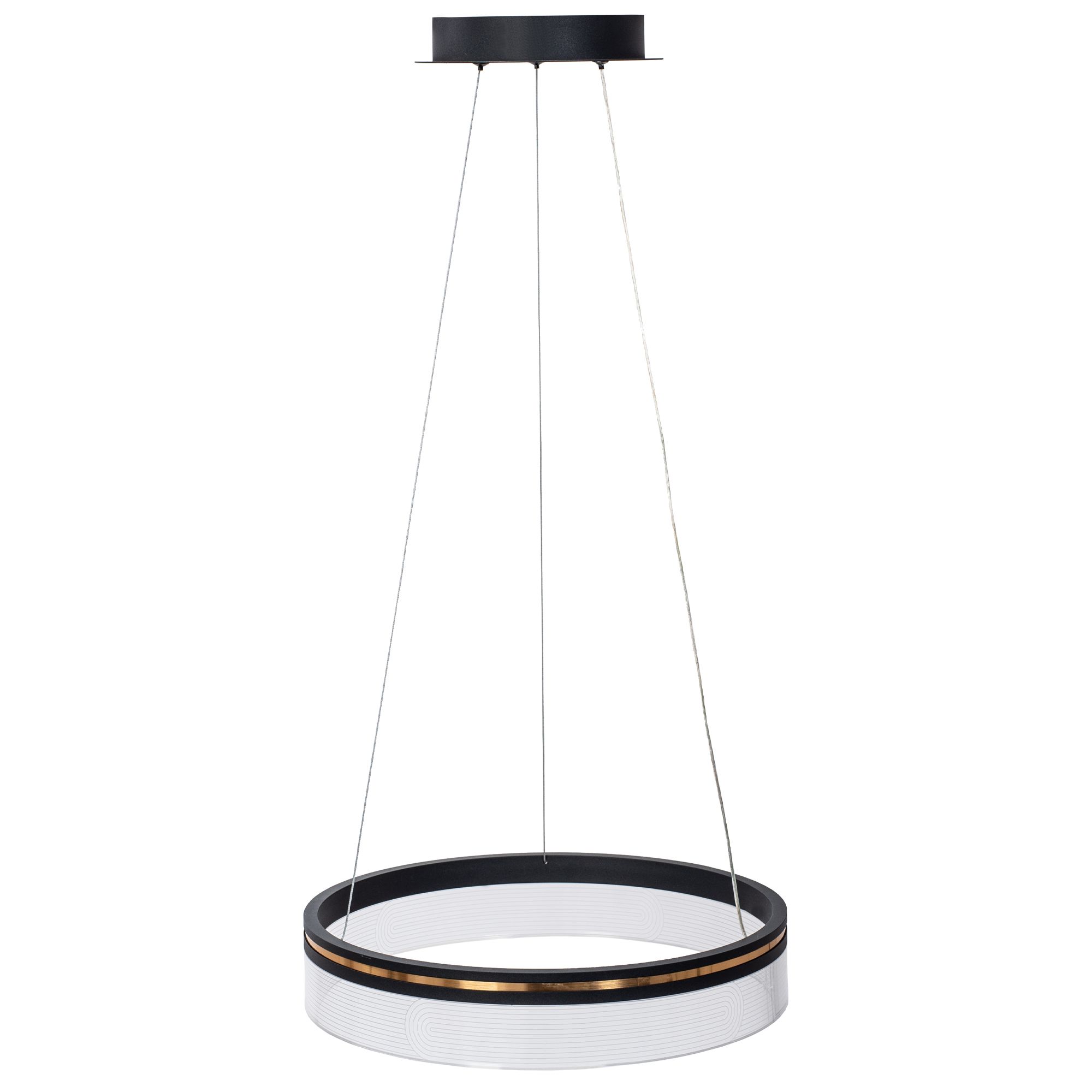 TOOLIGHT hængende loftlampe APP1191-CP 40CM LED Sort 40x40x8cm