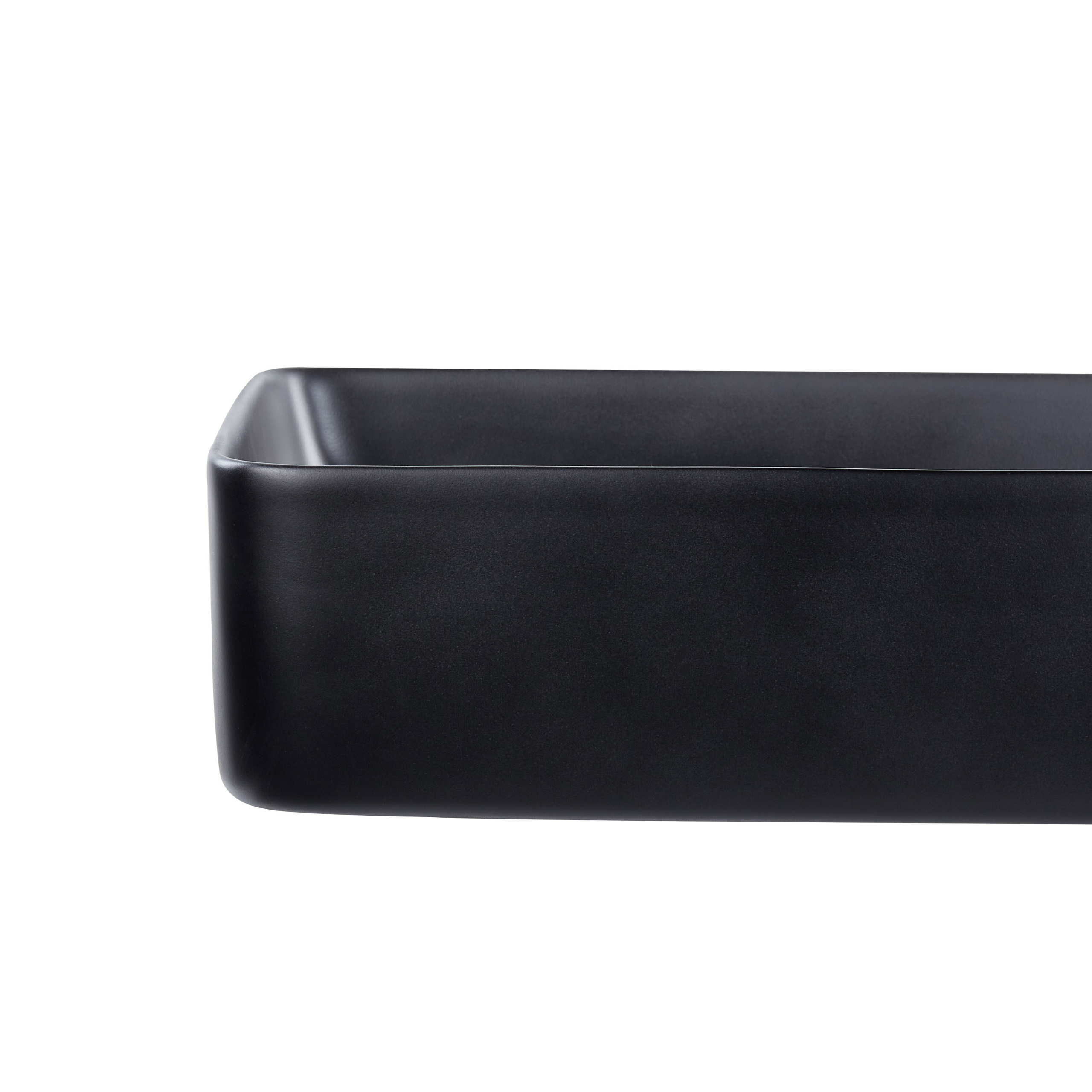 Vask til bordplade ULUA 61 x 35 cm Keramik Sort