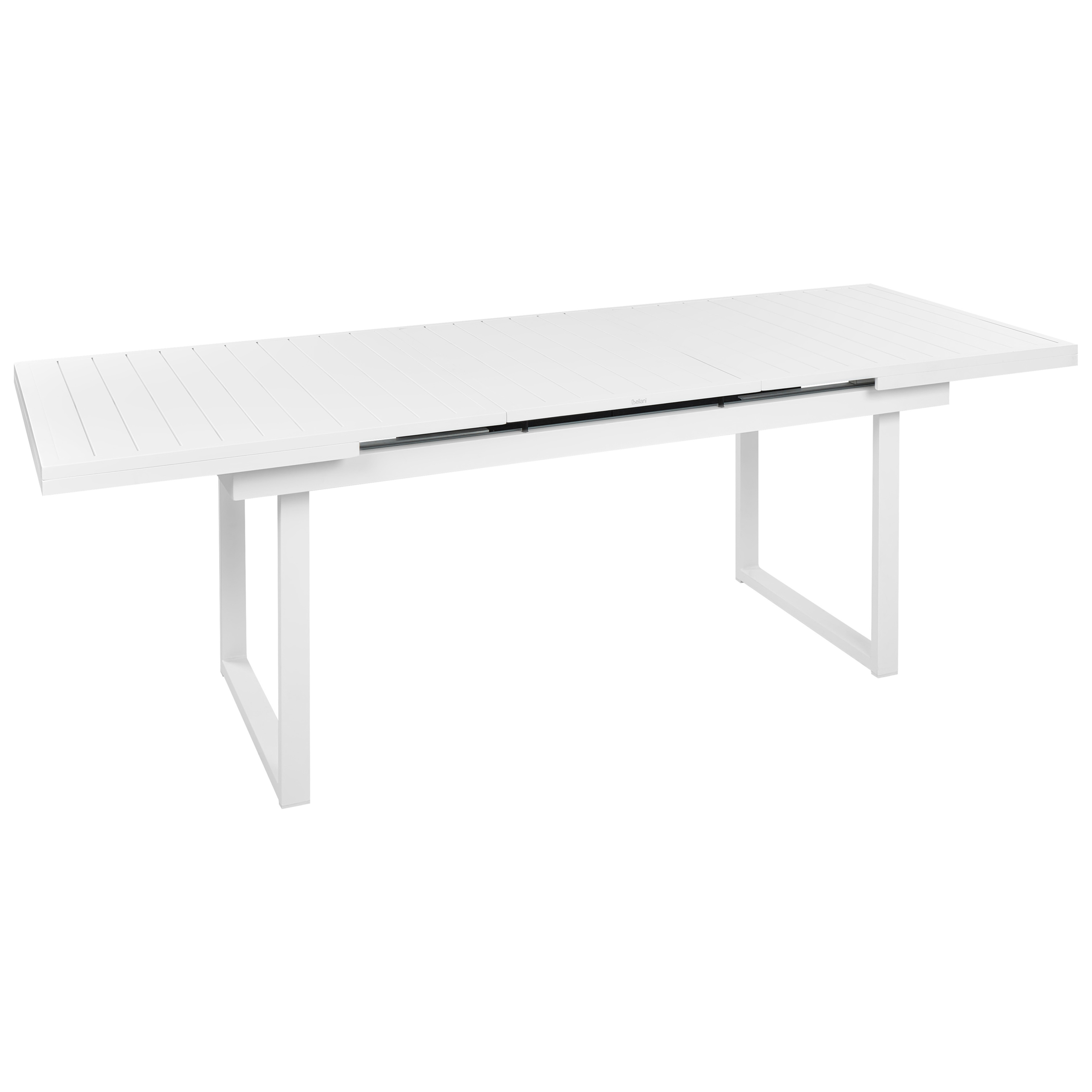 Havebord med udtræk VALCANETTO 180/240 cm 90 cm Metal Hvid