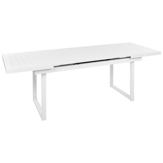 Havebord med udtræk VALCANETTO 180/240 cm 90 cm Metal Hvid