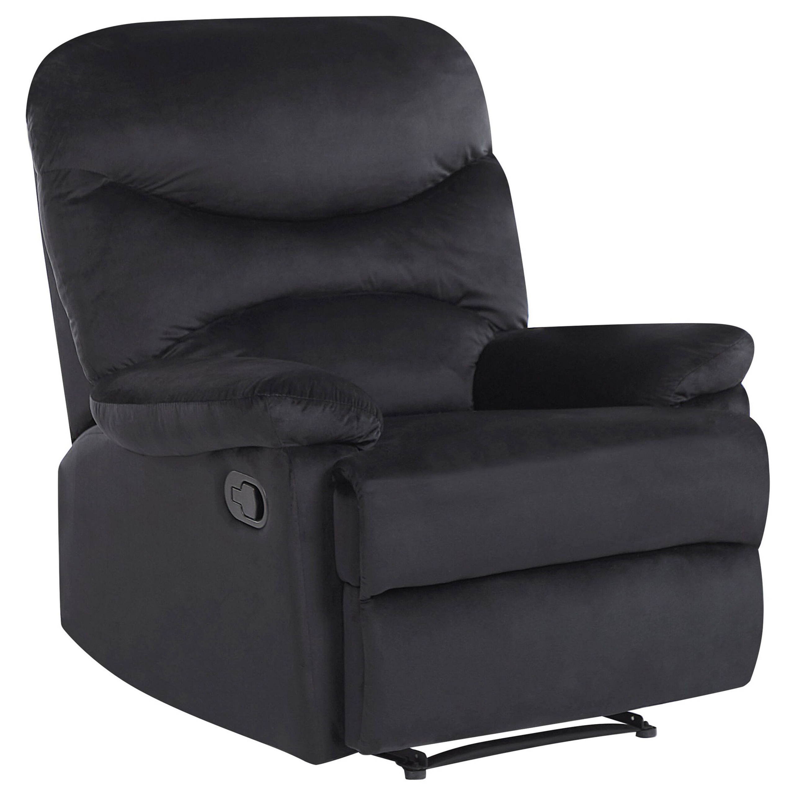 Recliner stol ESLOV Inkl. fodstøtte Velour Sort