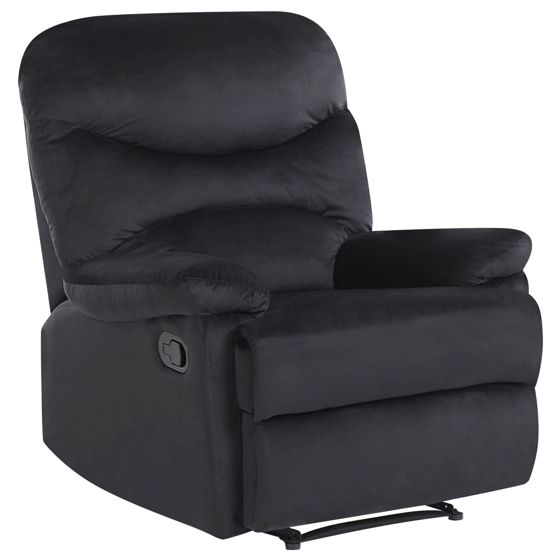 Recliner stol ESLOV Inkl. fodstøtte Velour Sort