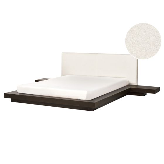Seng Boucle ZEN 160 x 200 cm Mørk ask