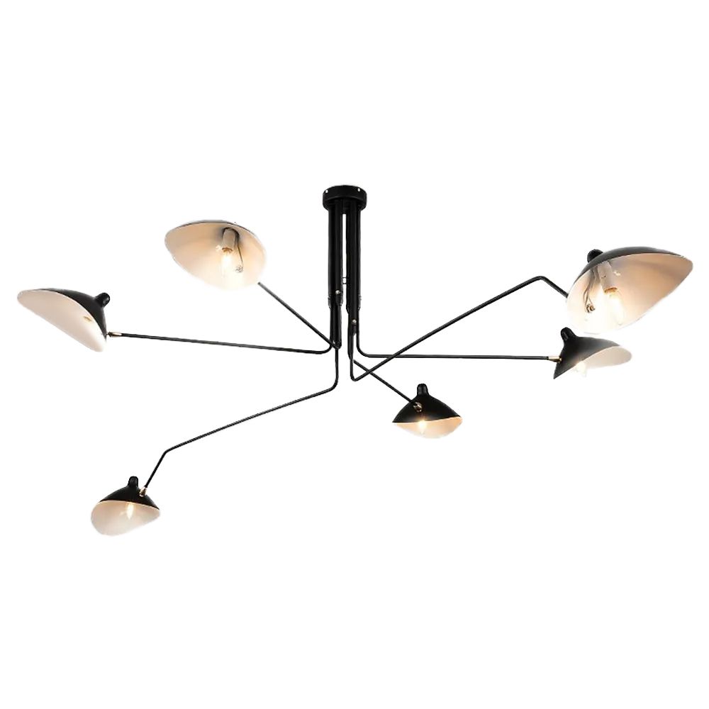 TOOLIGHT loftlampe APP570-6C Sort 280x280x60cm