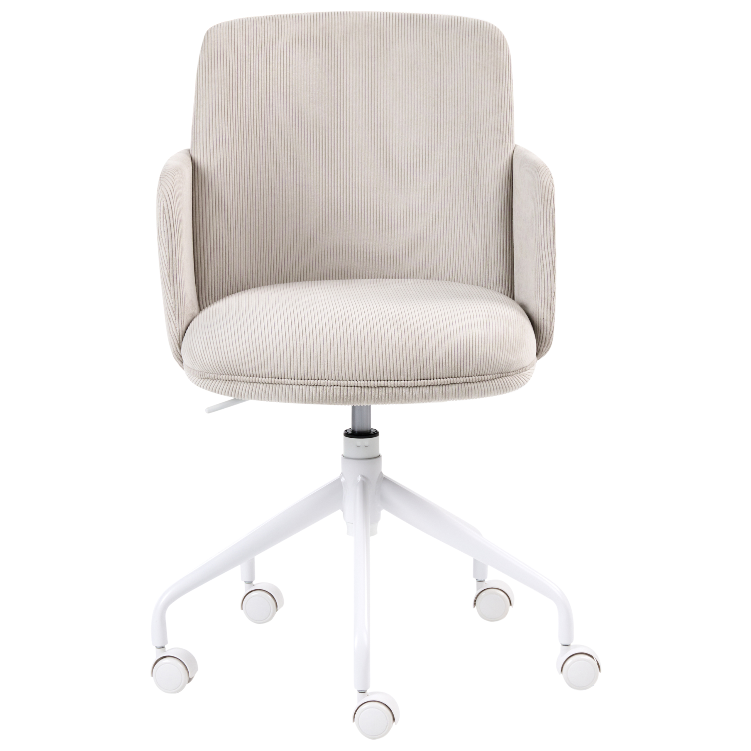 Kontorstol DRYDEN Fløjl Lys Beige