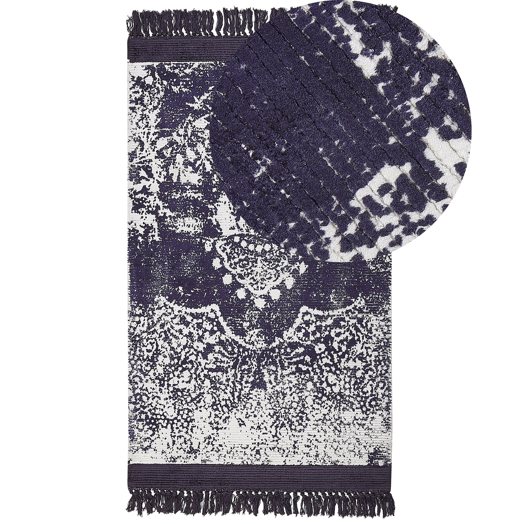 Gulvtæppe AKARSU Lilla 80 x 150 cm Viskose