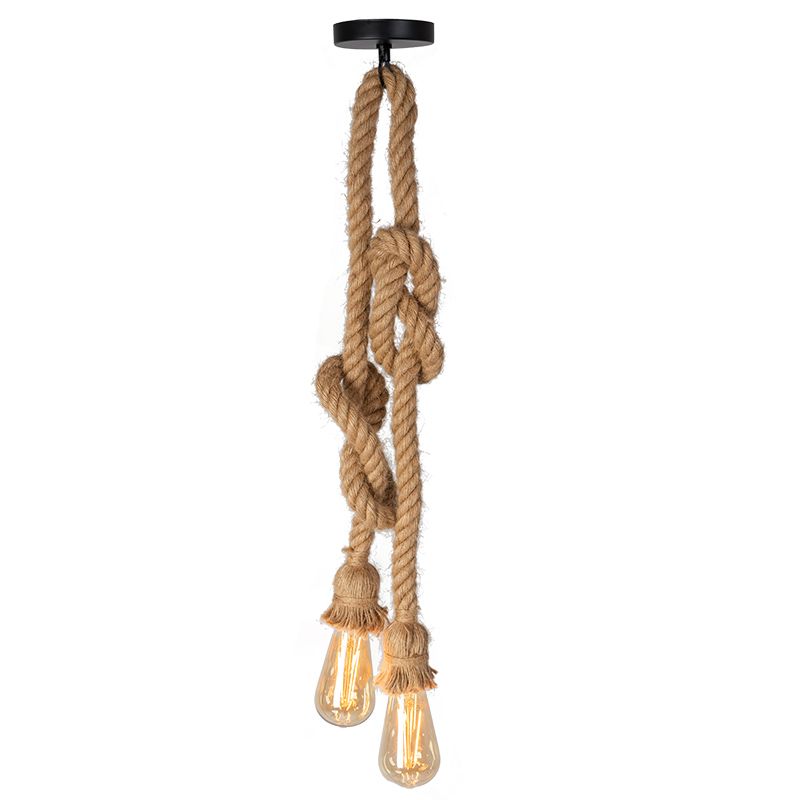 TOOLIGHT hængende loftlampe APP419-2CP Brun 100x10x100cm