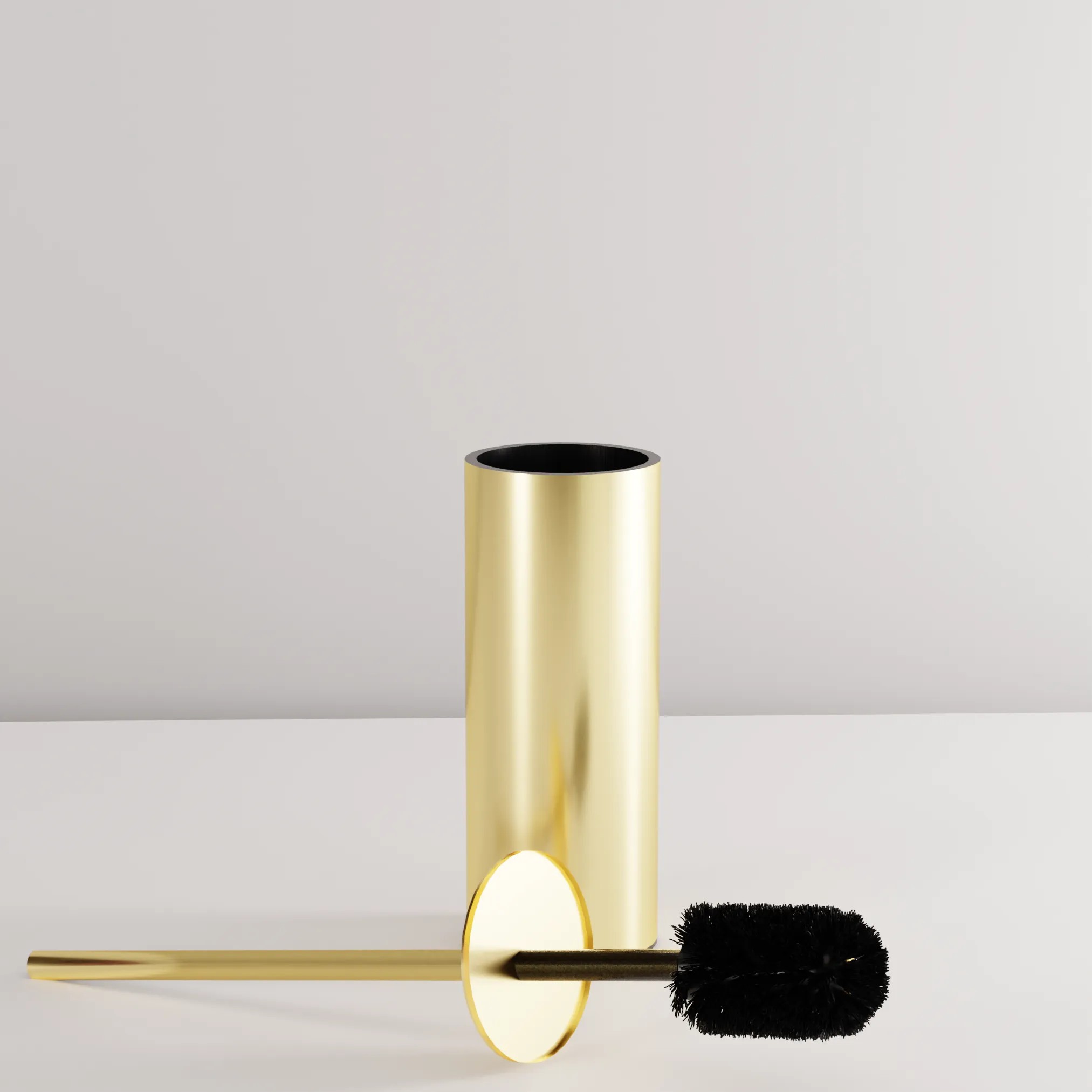 REA toiletbørste B106 Børstet guld, 9x9x25,5cm