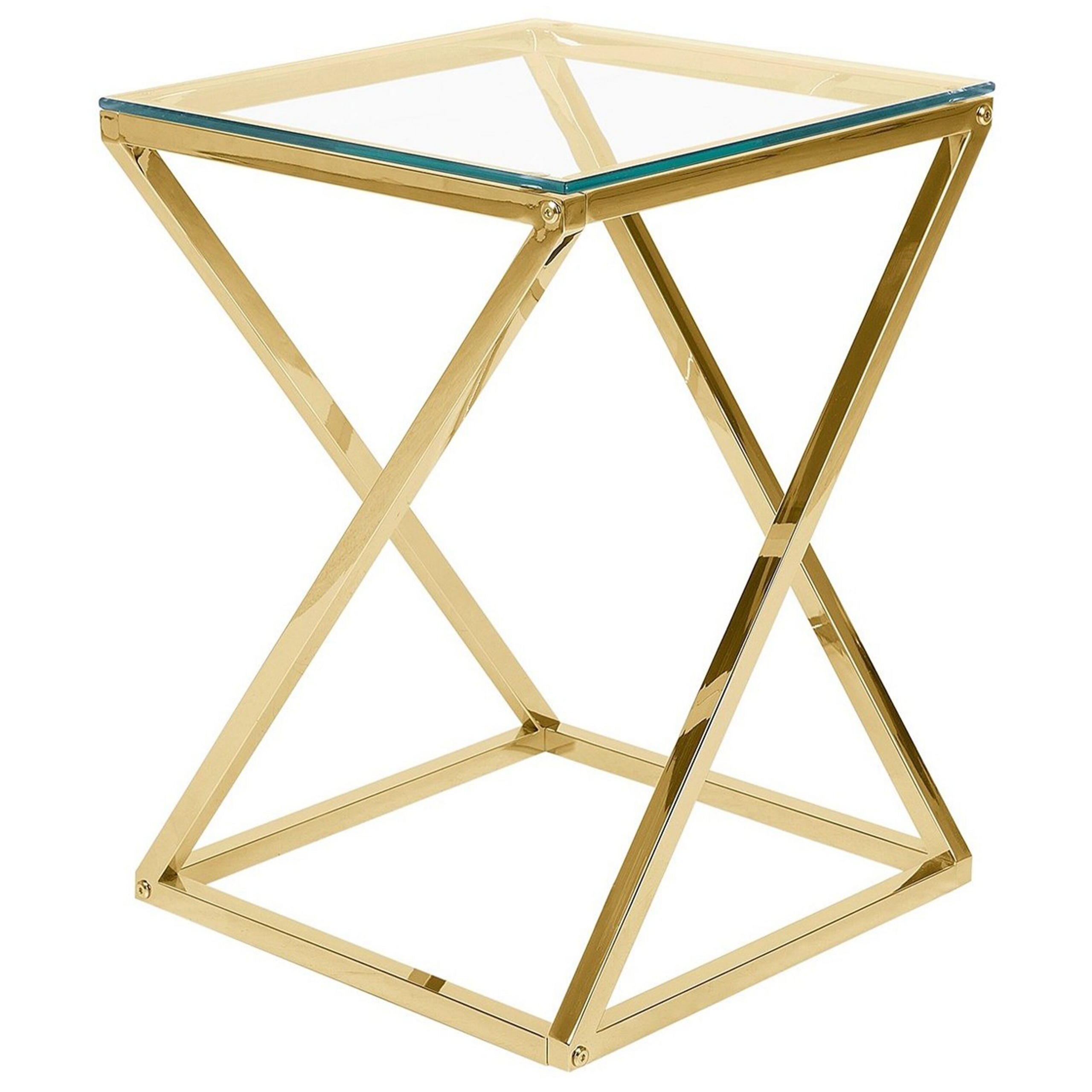 Bord BEVERLY Glas Guld