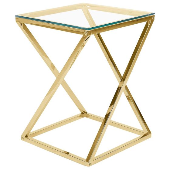 Bord BEVERLY Glas Guld