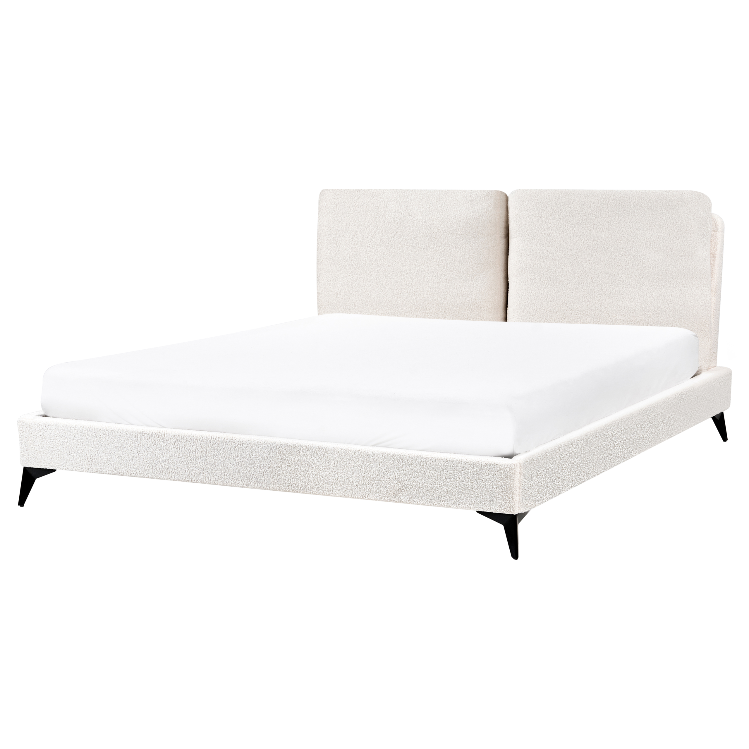 Seng Boucle MELLE 160 x 200 cm Cremehvid