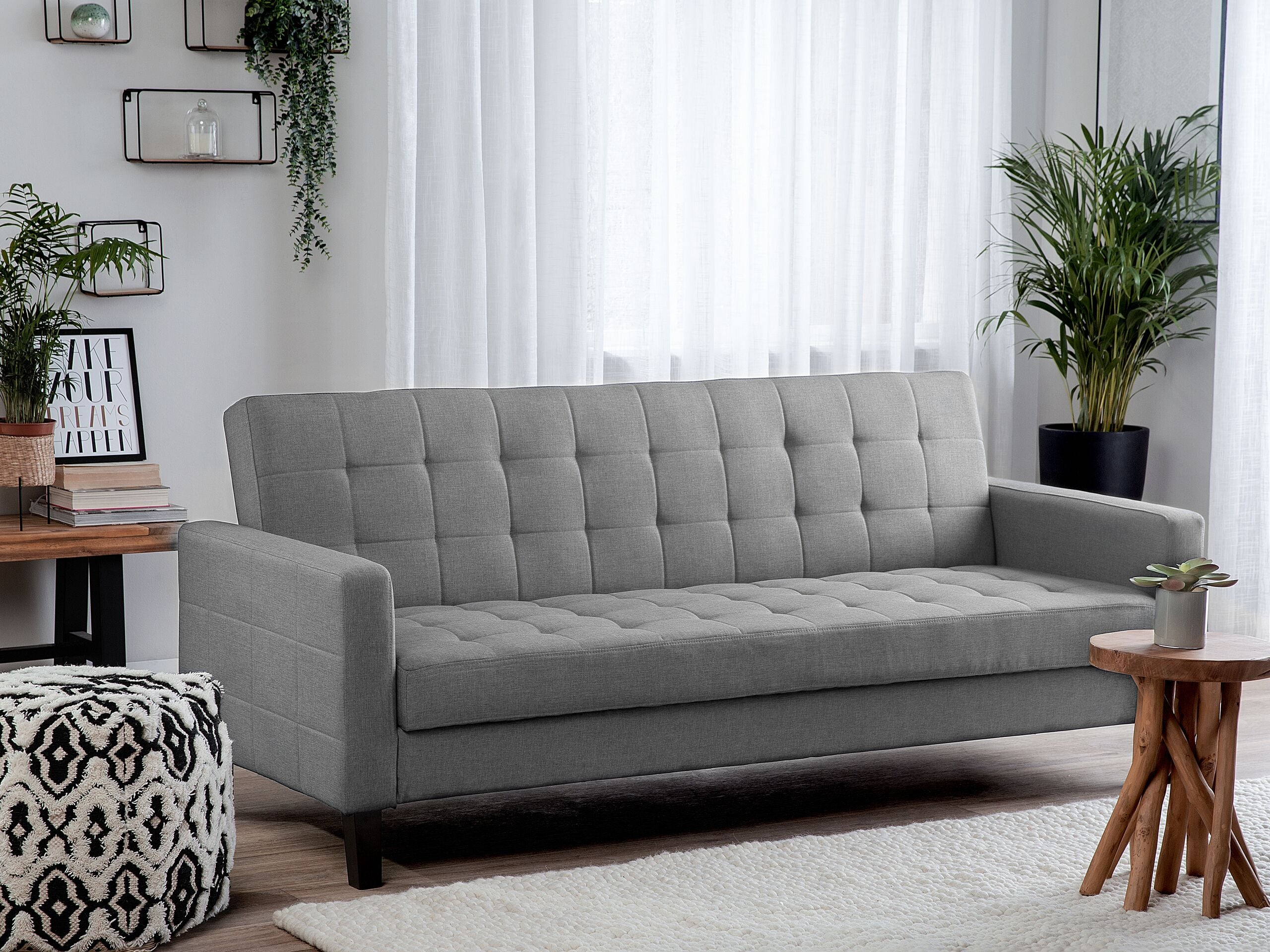 Sovesofa 3 personers VEHKOO Lysegrå