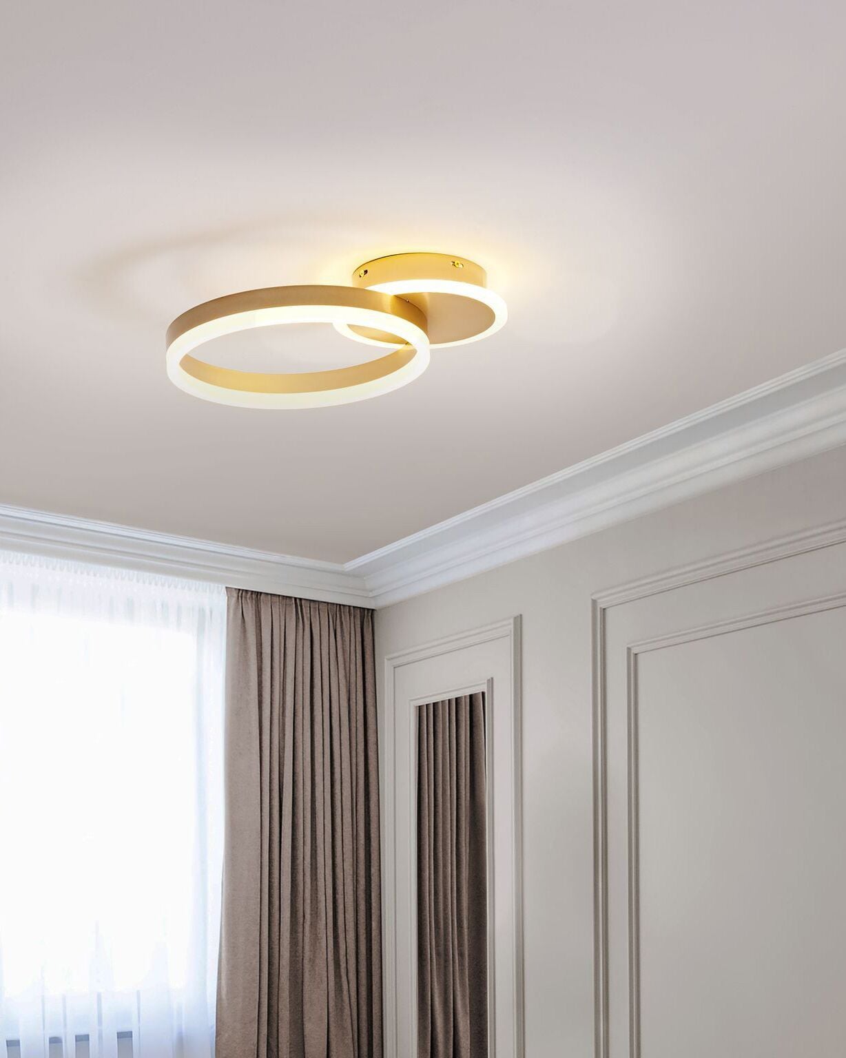 LED loftslampe GLYDE Metal Guld