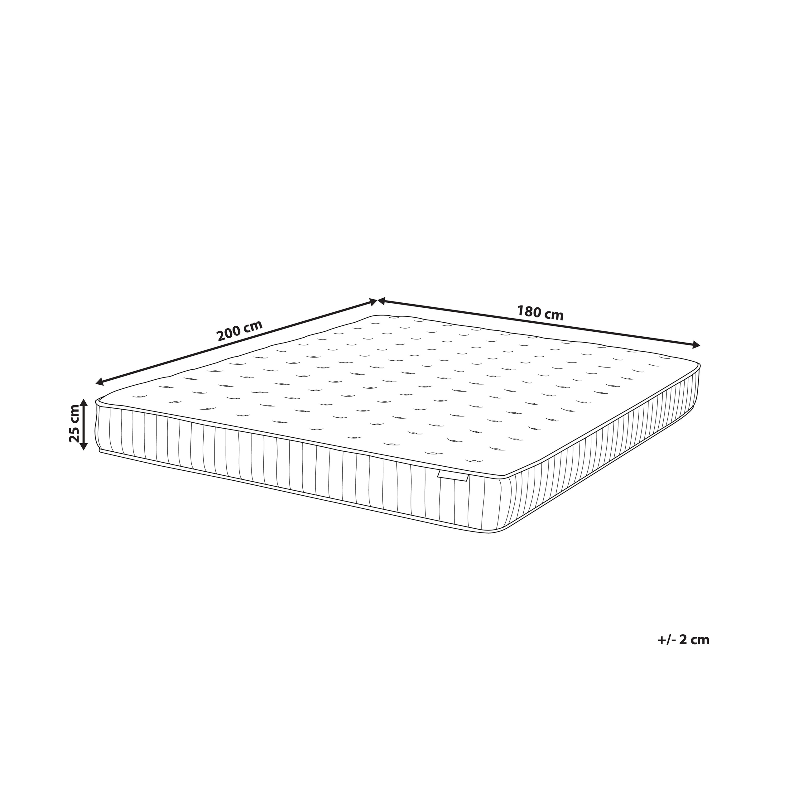 Gel memoryskum pocketfjedre madras COOL HYBRID 7 PRO H2/3 Medium 180 x 200 cm