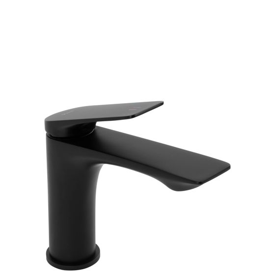 REA håndvaskarmatur AVALON Lav Sort, 17,5x17,5x16cm