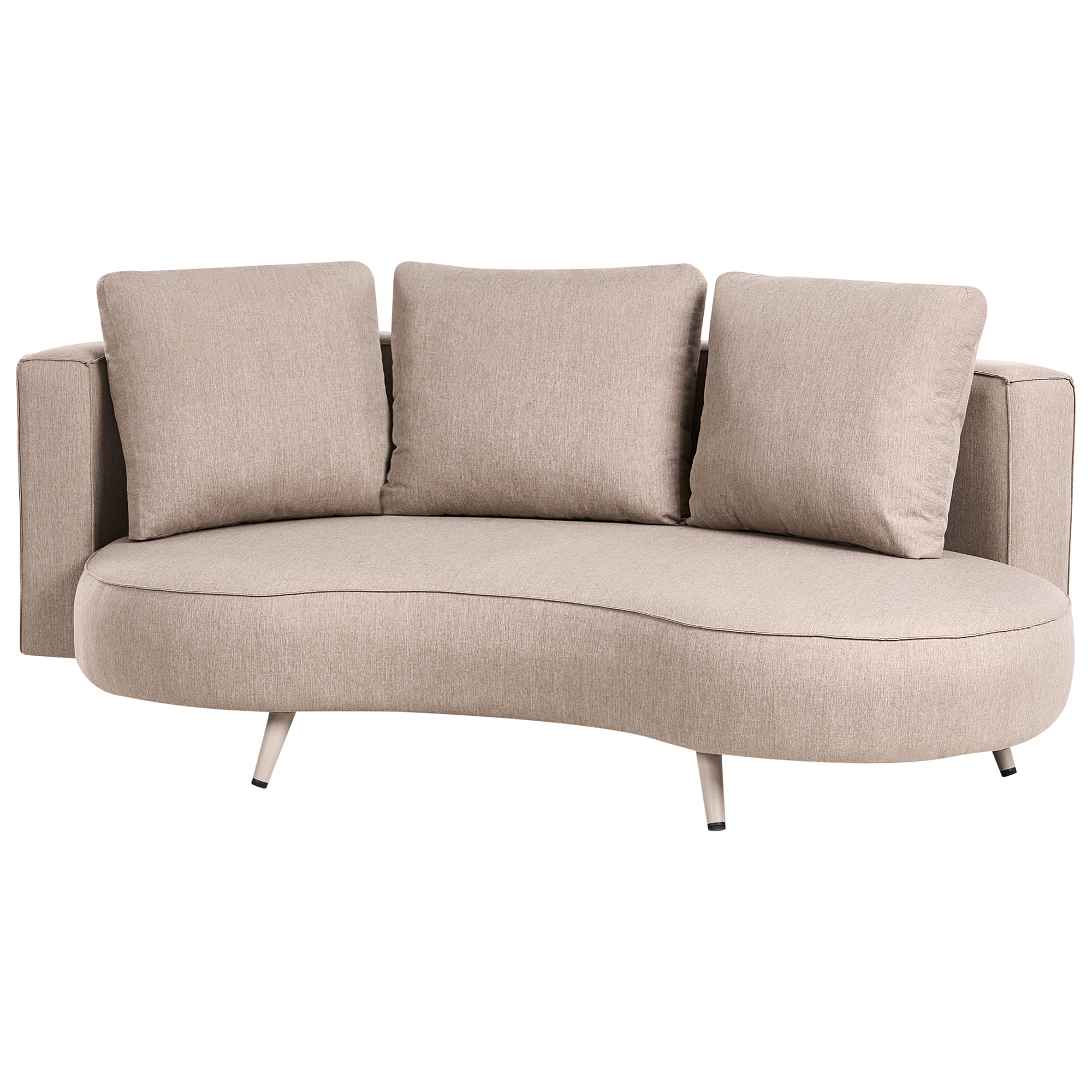 Havesofa 3 personers PARORI Beige Højrevendt