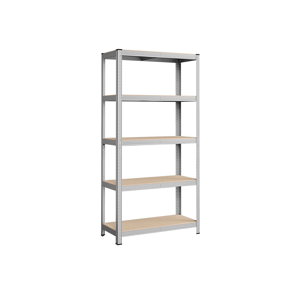 SONGMICS reol, 5 niveauer, 40 × 90 × 180 cm, sølv, GLR40SV