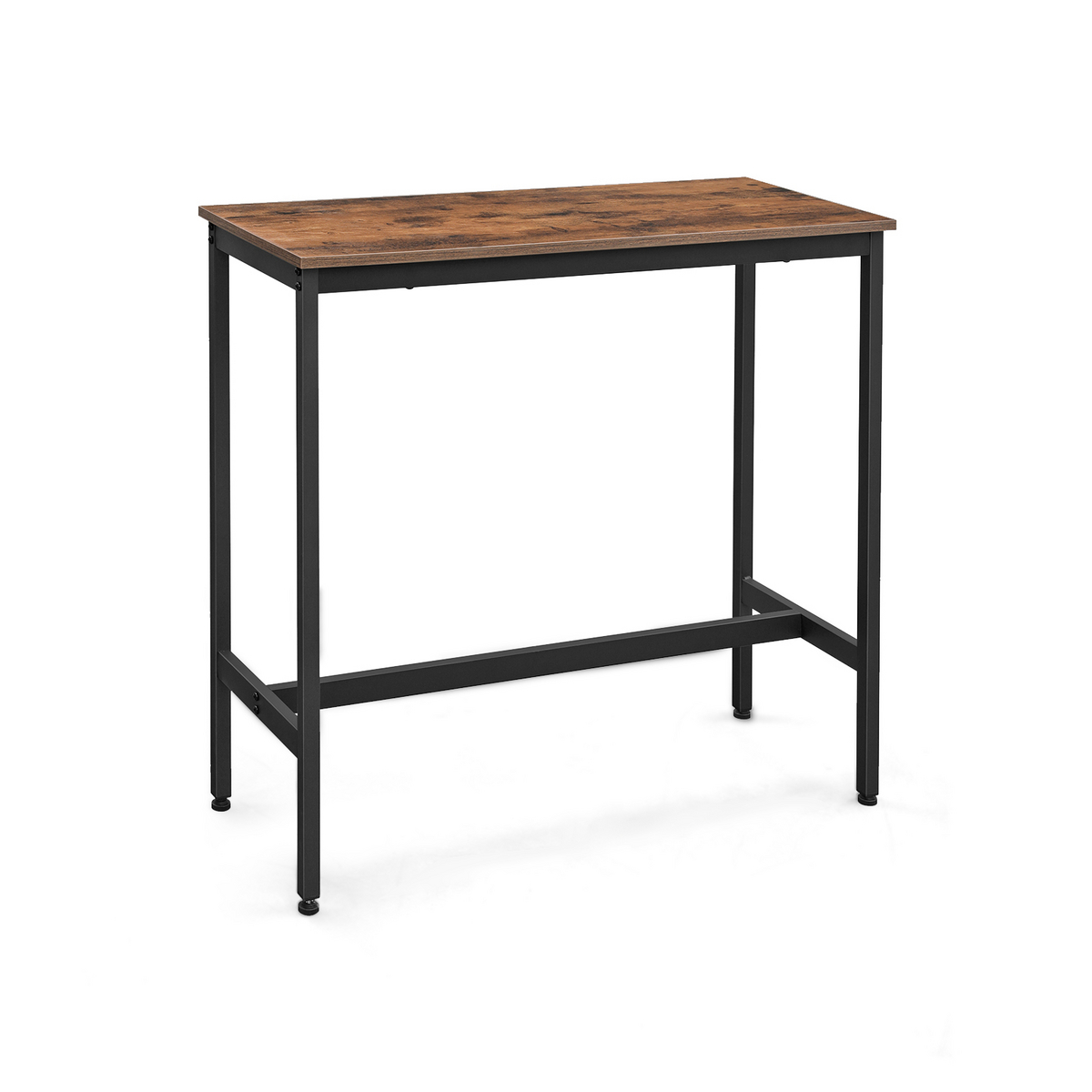 VASAGLE barbord, 100 × 40 × 90 cm, rustikbrun/sort, LBT10X