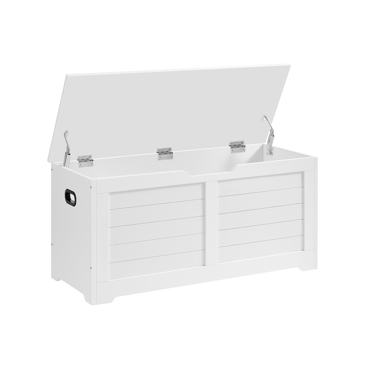 VASAGLE opbevaringskiste, 40 × 100 × 46 cm, mat hvid, LSB061T10