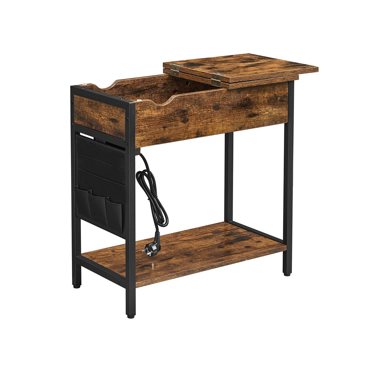 VASAGLE sidebord, sammenklappelig, brun, LET311B01