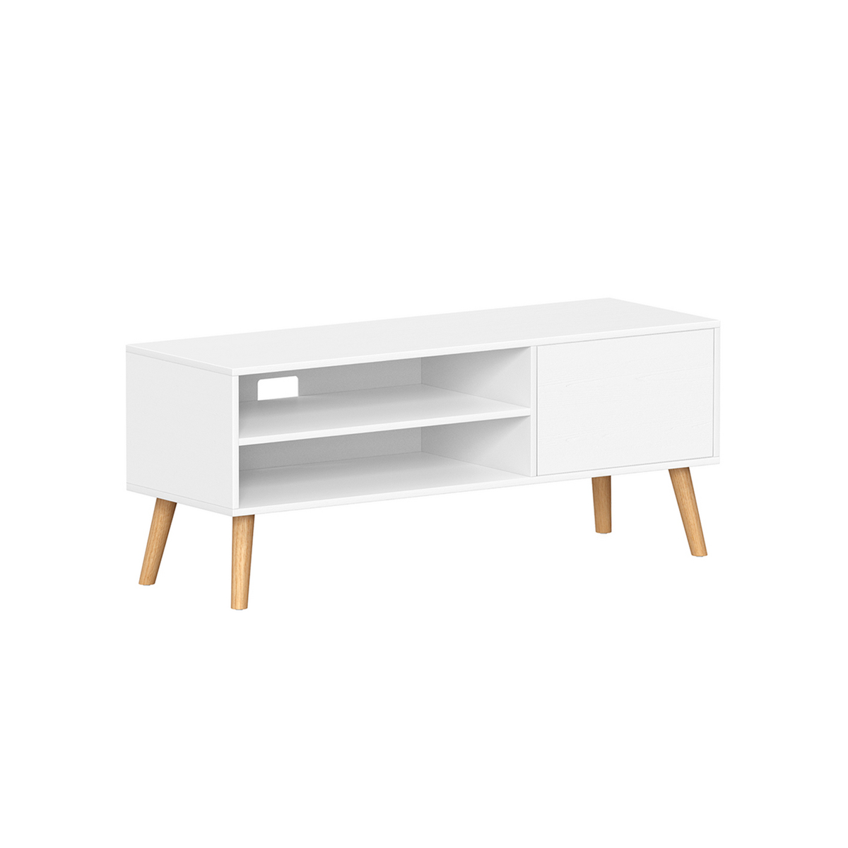 Vasagle TV-bord, 120 cm, hvid, LTV120T46