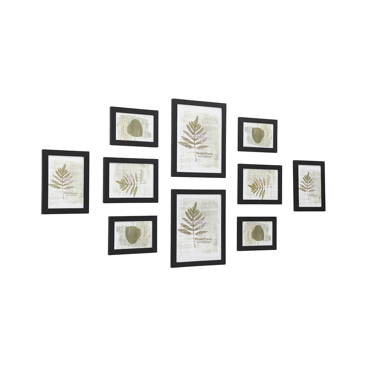 SONGMICS fotorammer, 10-pak, 20 × 25 cm, sort, RPF310H