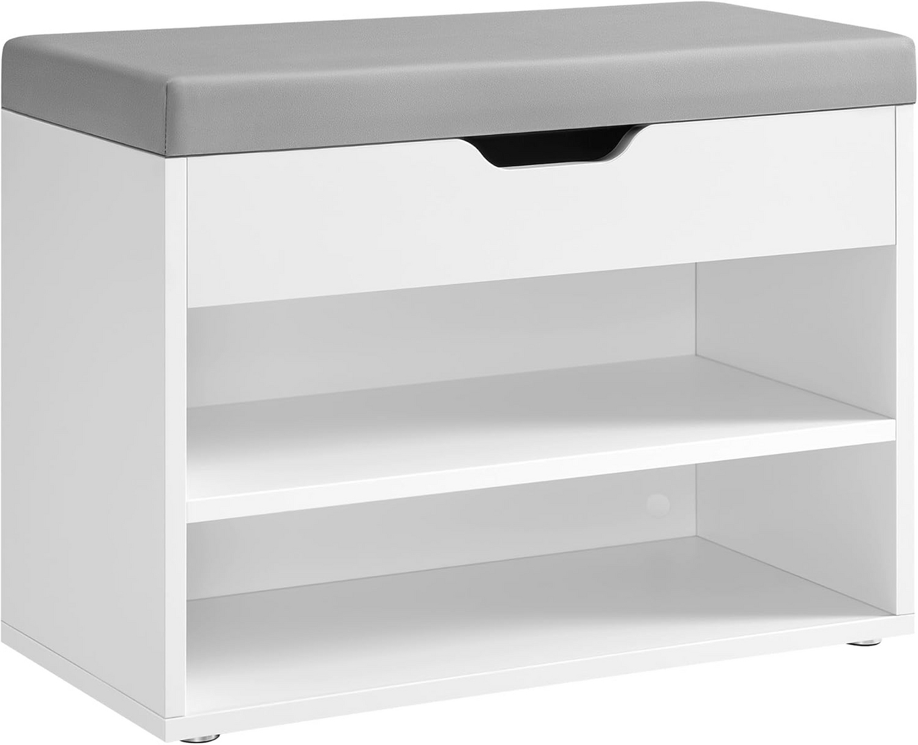 VASAGLE skobænk, 30 × 60 × 44 cm, skyhvid, LHS020W01