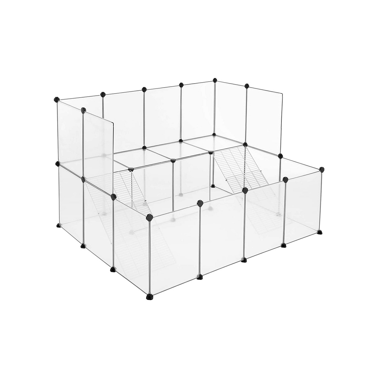 SONGMICS marsvineindhegning, hvid, LPC004W01