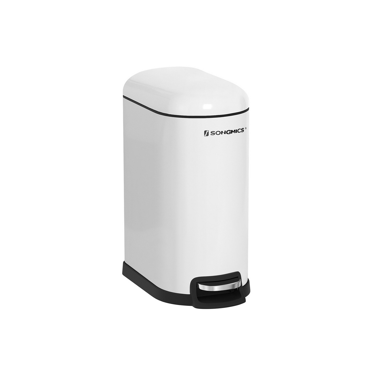 SONGMICS pedalspand, 10 L, hvid, LTB10WT
