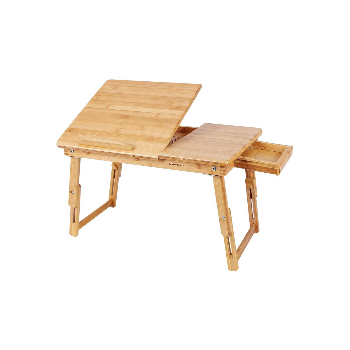 SONGMICS skrivebord, justerbar, naturfarvet, LLD01N