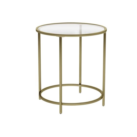 Vasagle sidebord, guld, LGT20G