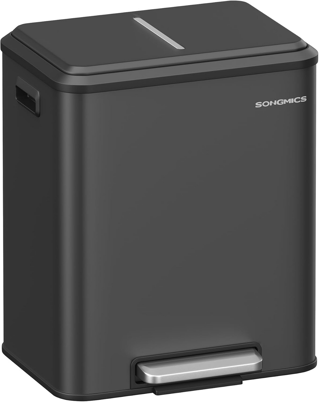 Songmics affaldsspand, 2 × 15 L, med låg, LTB544B02