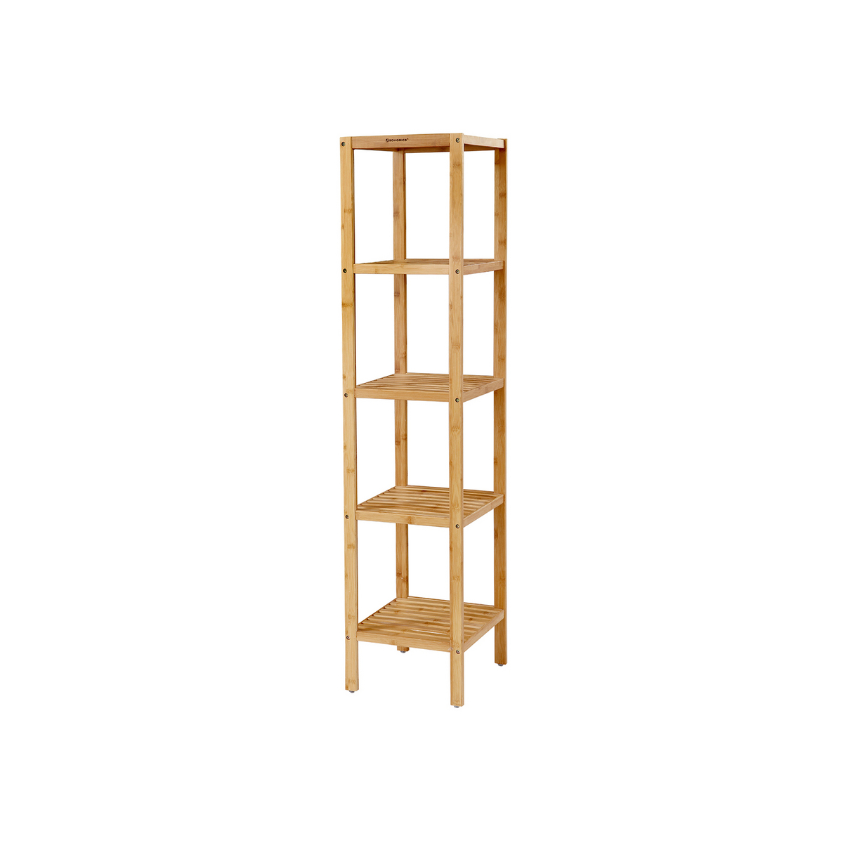 SONGMICS badeværelseshylde, 5 niveauer, 33 × 33 × 146 cm, BCB55Y