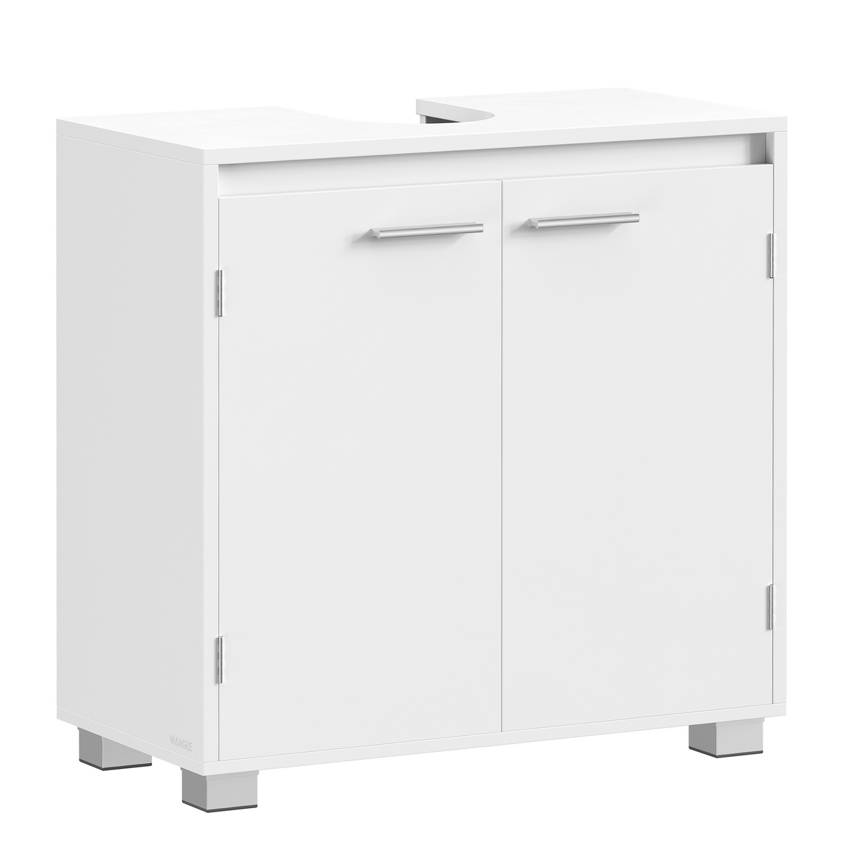 Vasagle underskab til vask, 2 rum, 30 × 60 × 60 cm, skyhvid, BBK505W01
