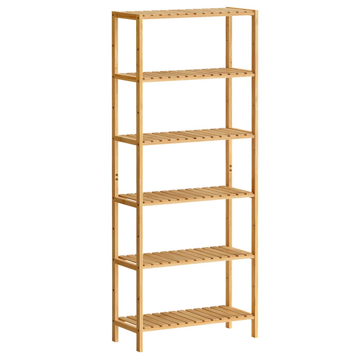 SONGMICS reol, 6 niveauer, 160.9 cm, naturfarvet