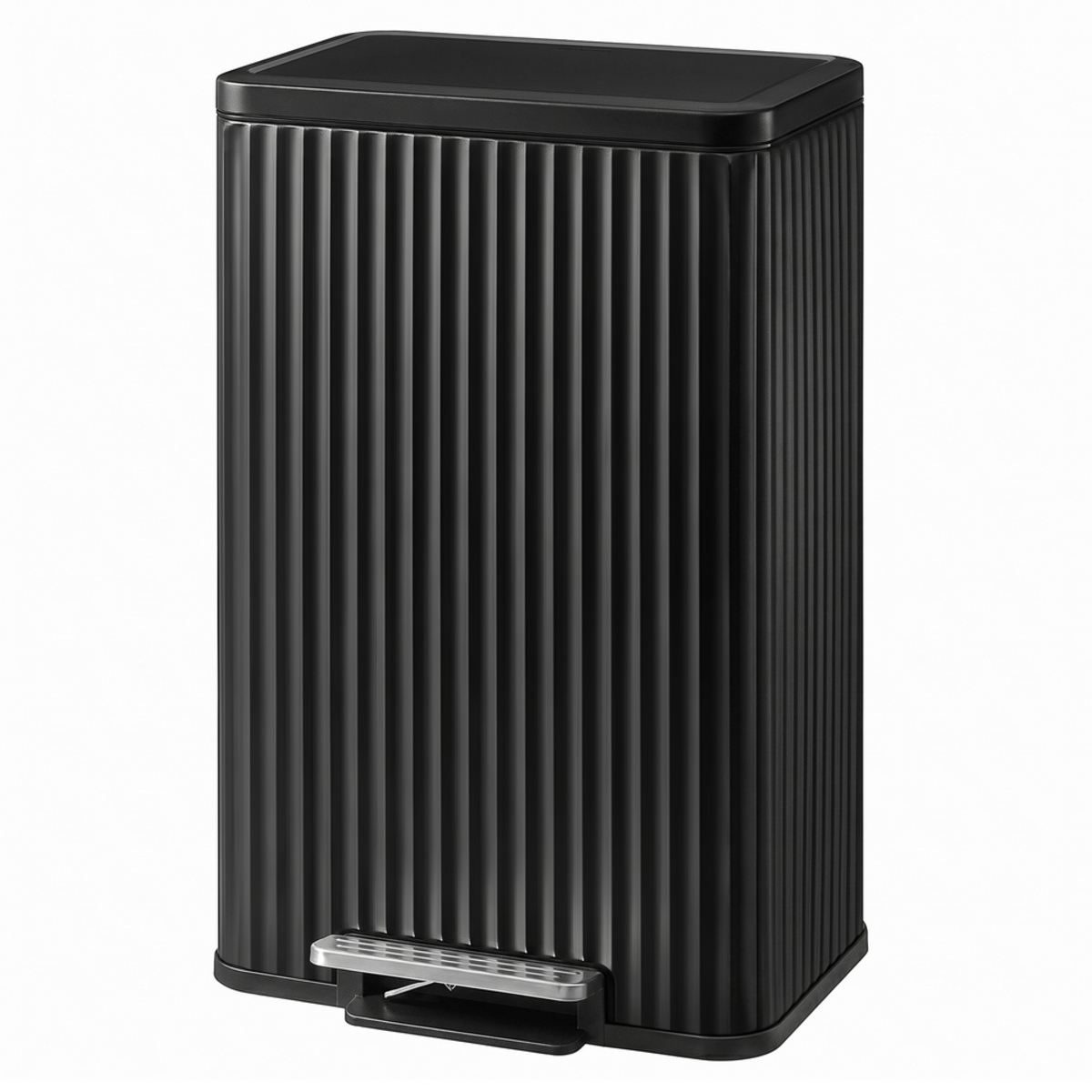 Songmics pedalspand, med låg, soft-close, sort