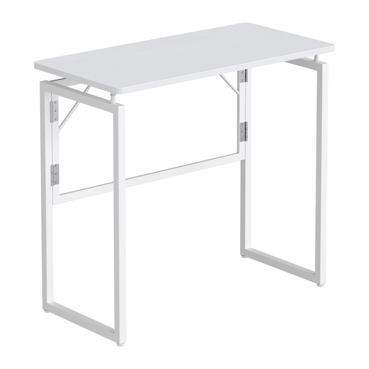 SONGMICS HOME computerbord, 31.7 × 15.9 × 29.3 tommer, sammenklappelig, mat hvid