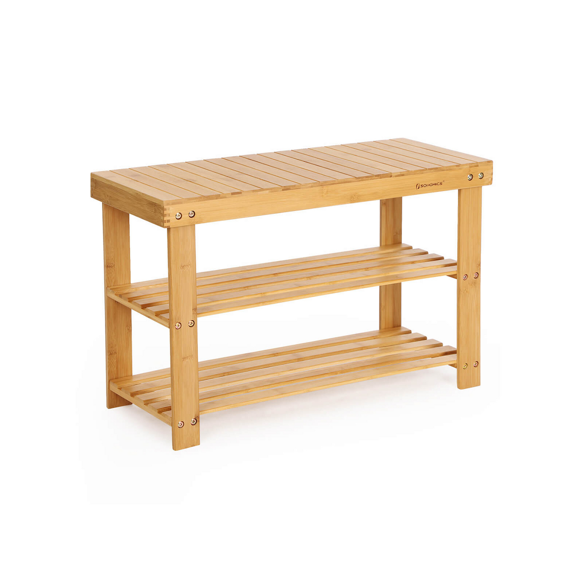 SONGMICS skobænk, 3 niveauer, 70 × 28 × 45 cm, LBS04N