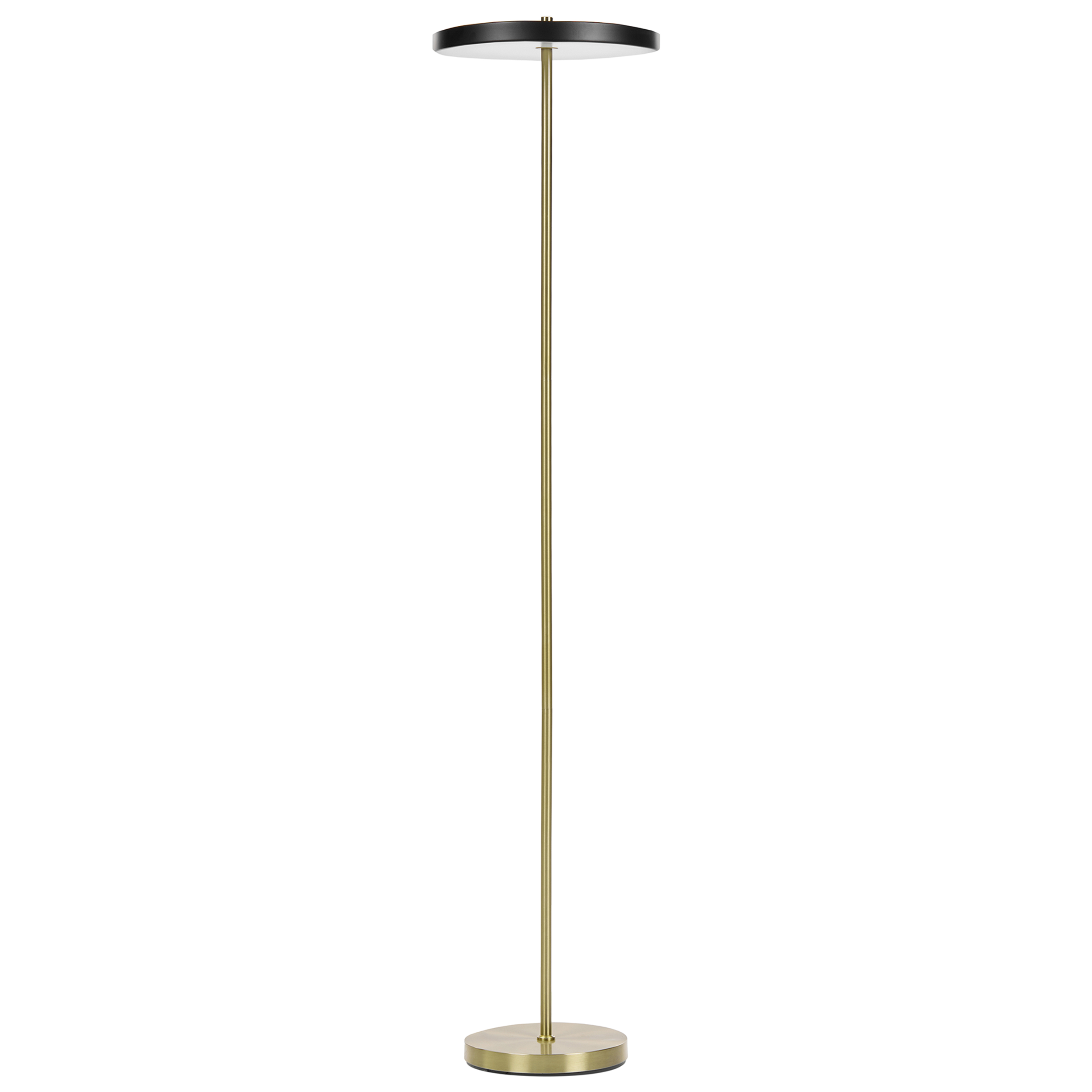 LED-gulvlampe EVENLODE Med dæmpning Metal Sort
