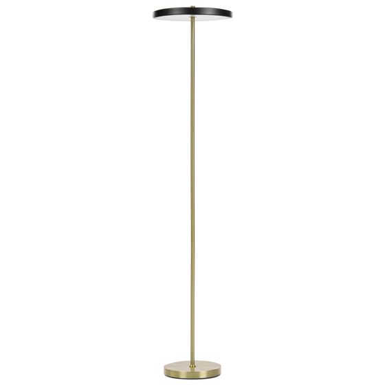 LED-gulvlampe EVENLODE Med dæmpning Metal Sort