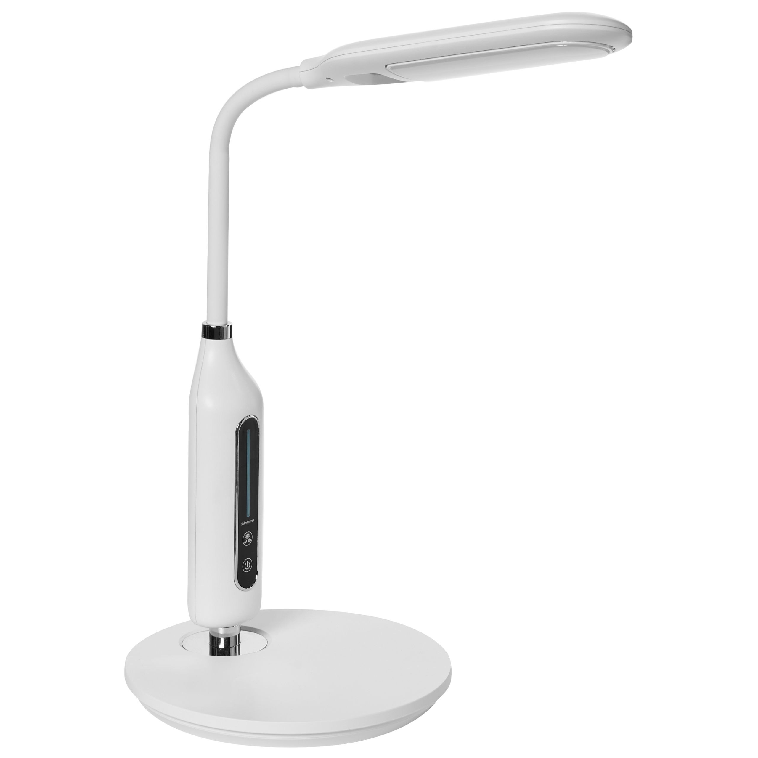 LED skrivebordslampe CYGNUS Med dæmpning Metal Hvid