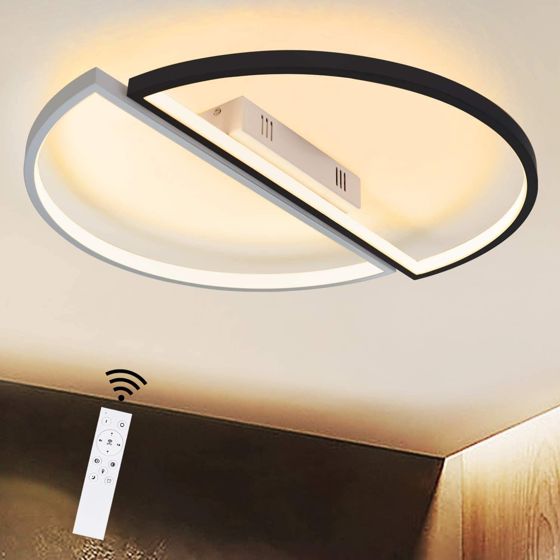 NETTLIFE dæmpbar, LED loftlampe, med fjernbetjening, moderne, jernlysekrone