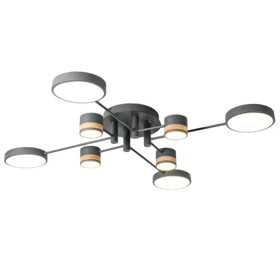 TOOLIGHT loftlampe APP528-8C Grå 79x79x11cm
