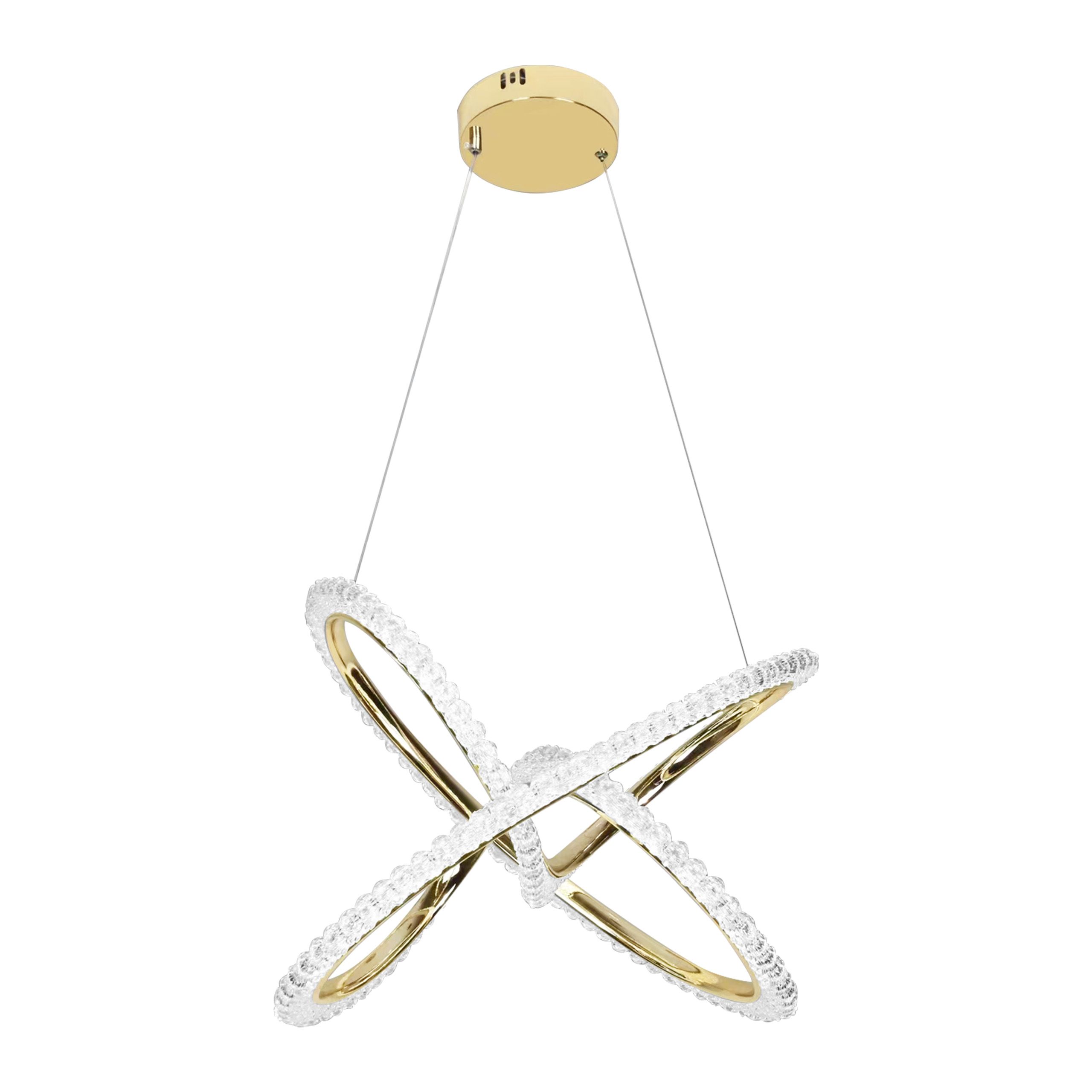 TOOLIGHT hængende loftlampe LED G035-CP Guld 42x42x36cm