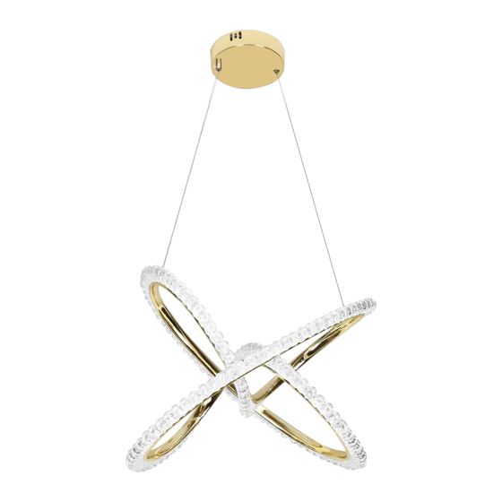 TOOLIGHT hængende loftlampe LED G035-CP Guld 42x42x36cm