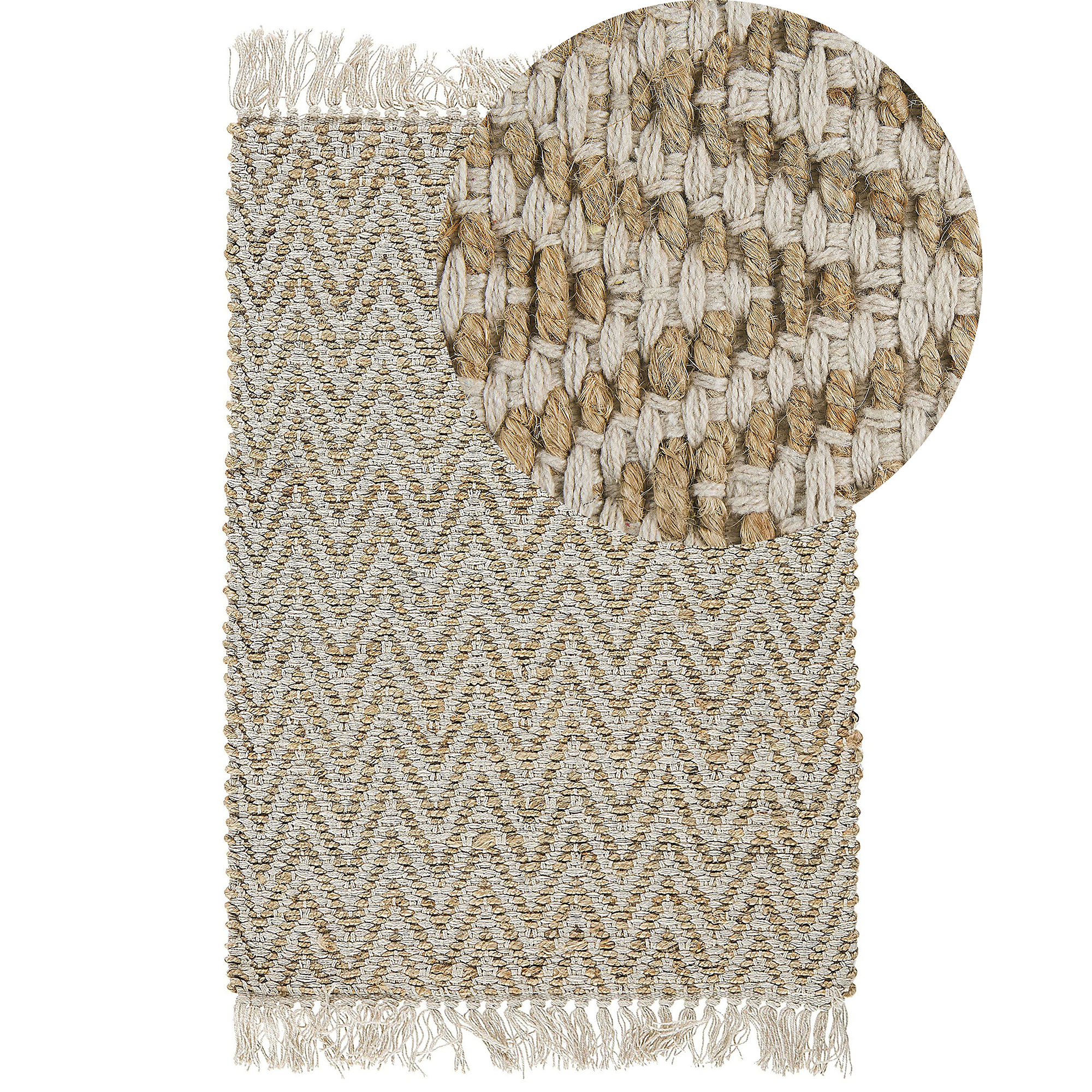 Gulvtæppe AFRIN Beige 50 x 80 cm Jute