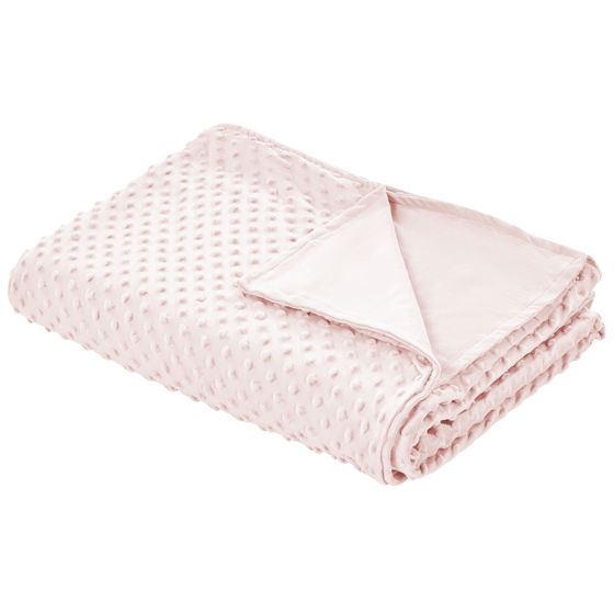 Tyngdetæppe betræk 800 g CALLISTO 120 x 180 cm Pastellrosa