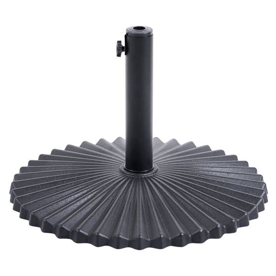 Parasolfod CAREZZA Rund Sort 21 kg
