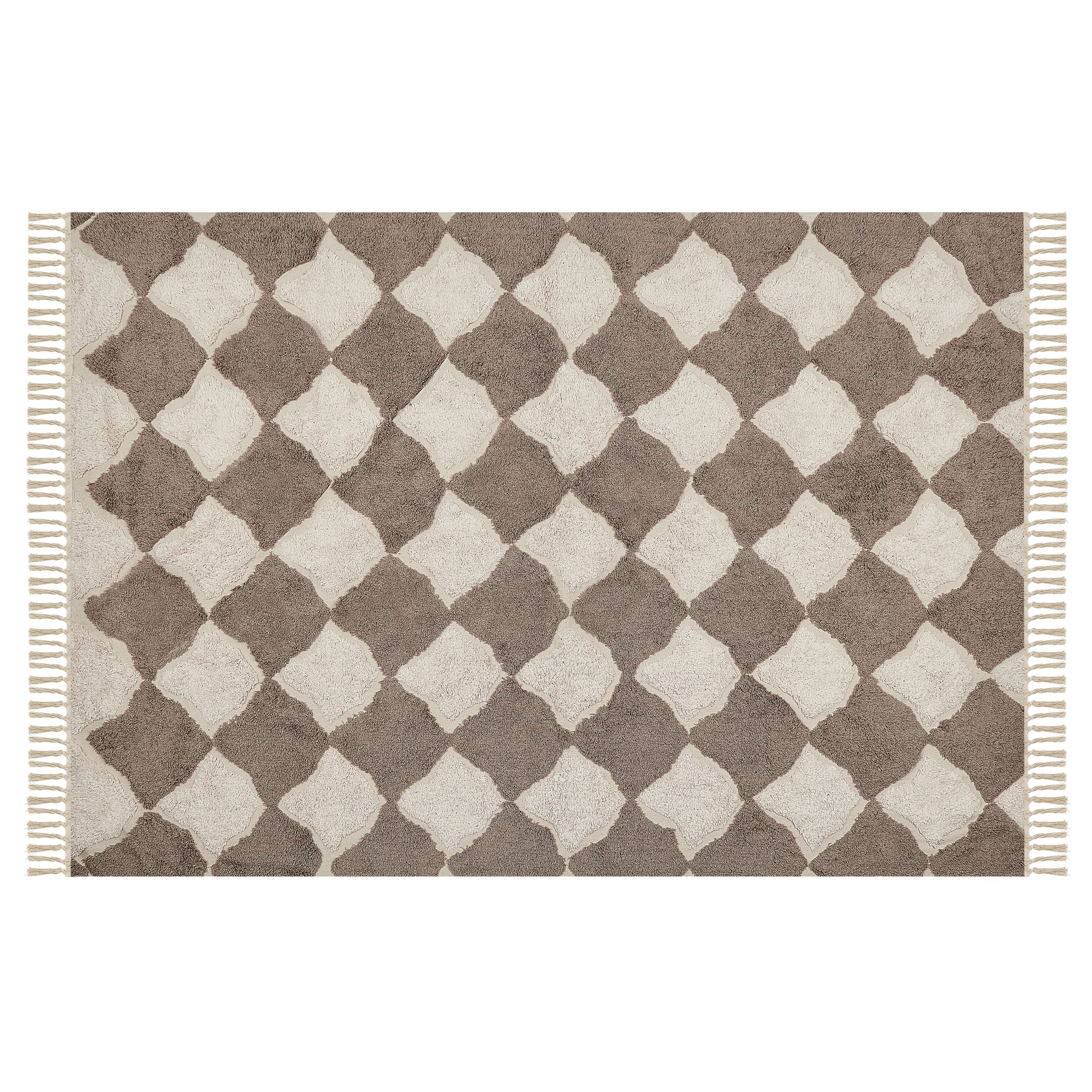 Gulvtæppe SINOP Beige 140 x 200 cm Bomuld