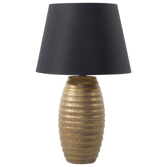 Bordlampe EBRO Porcelæn Guld